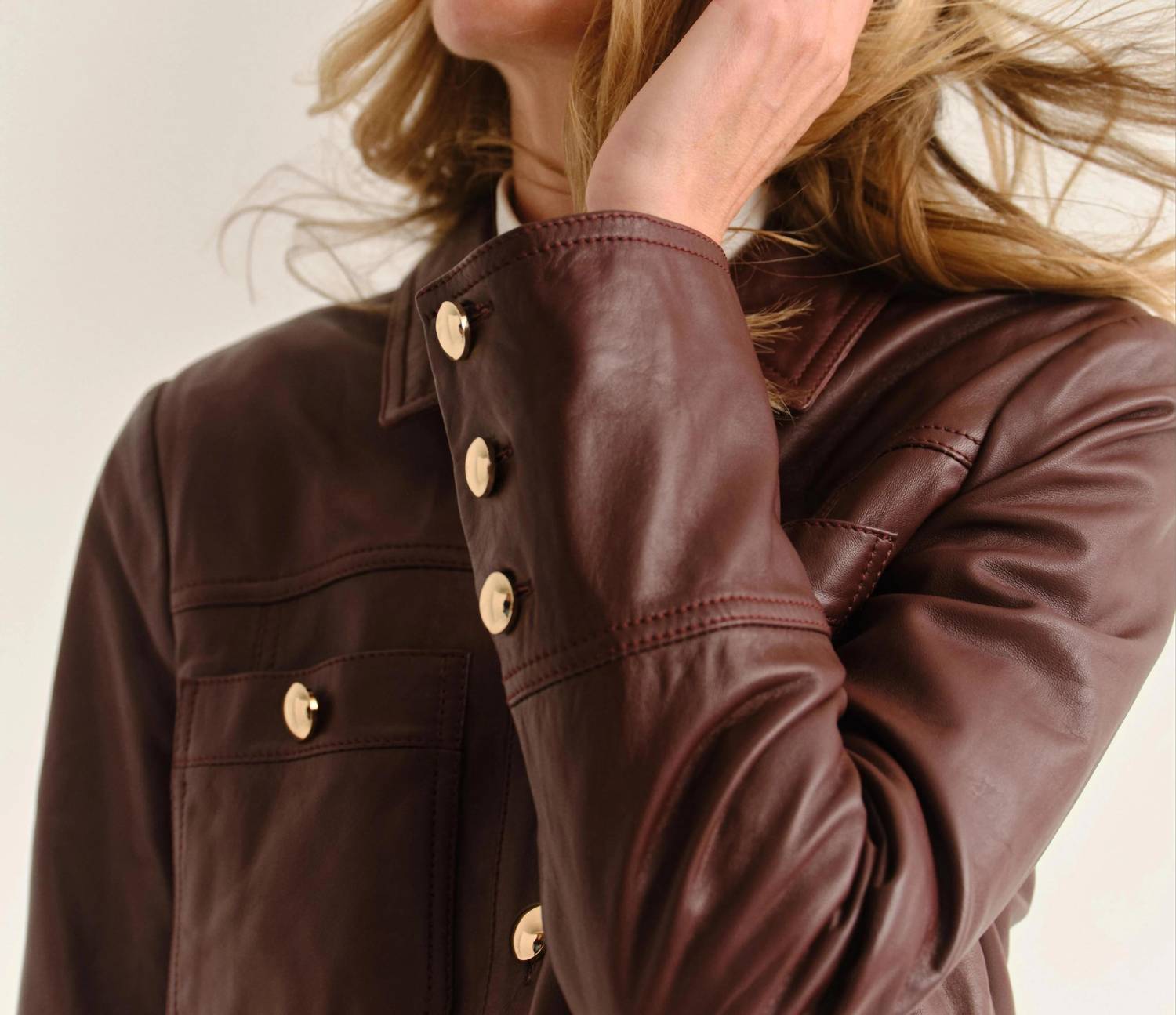 Cartolina Nantucket - Winifred Leather Jacket