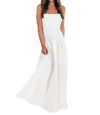 Baby Pink - Fresh Take Ruched Maxi Dress