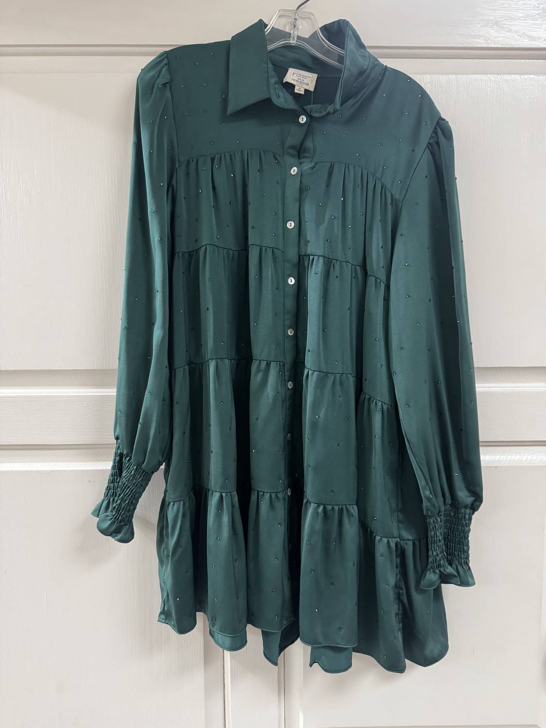 Peach Love - Women's Button Down Dress
