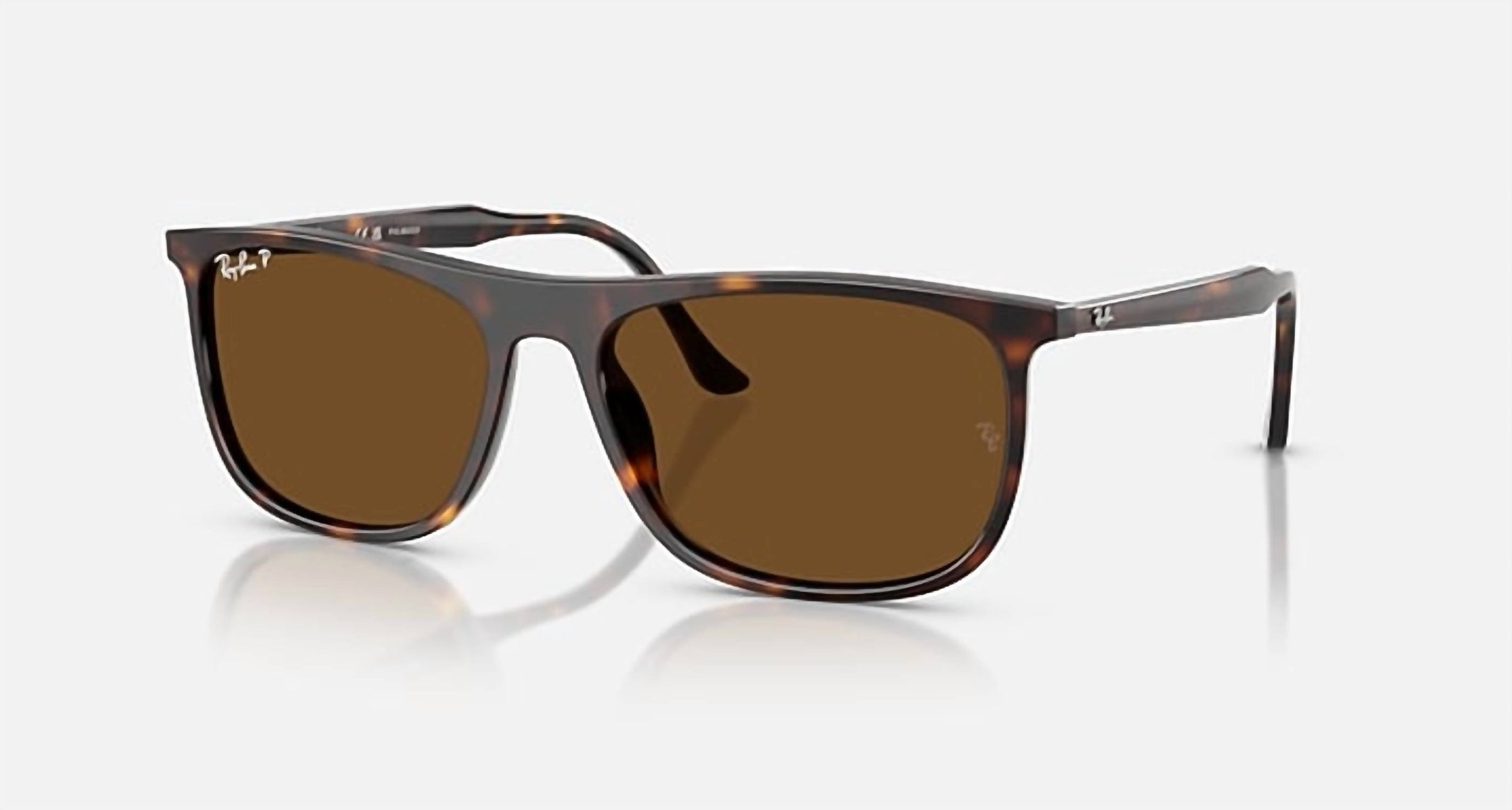 Ray Ban - Women's Rectangle Polished Havana Sunglasses