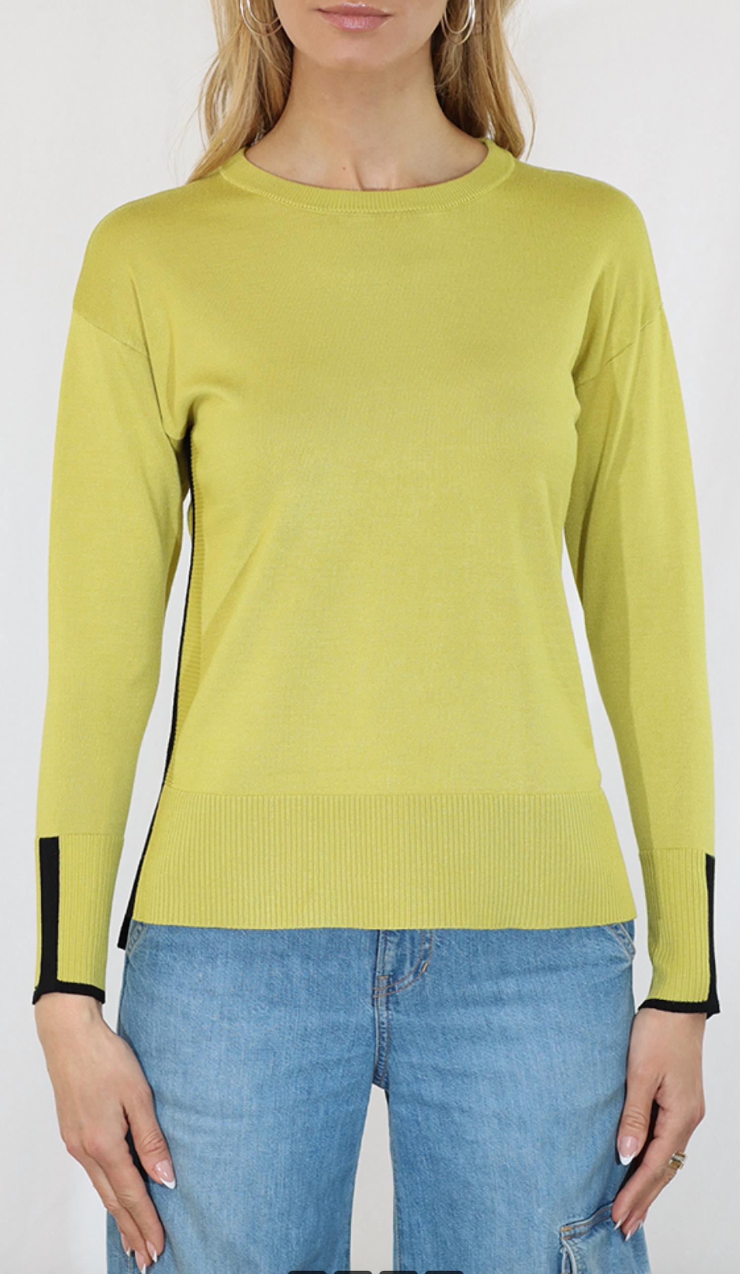 Metric Knits - Contrast Side Sweater