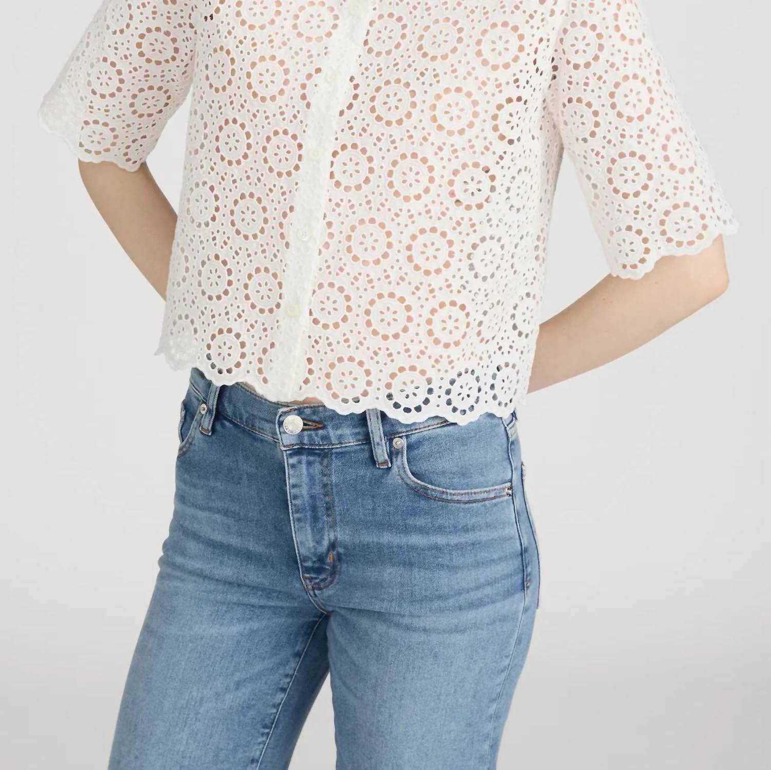 Frame - Petal Eyelet Shirt