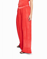 Nicole Miller - Garment Dyed Silk Wide Leg Pant