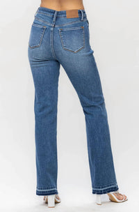 Judy Blue - High Waist Control Top Release Hem Slim Boot Jean - Plus