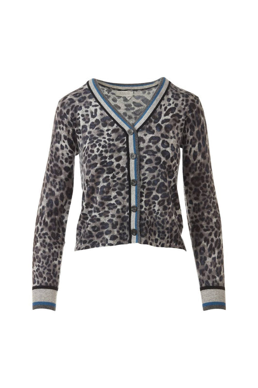 Kinross - Women's Tipped Leopard Cardigan