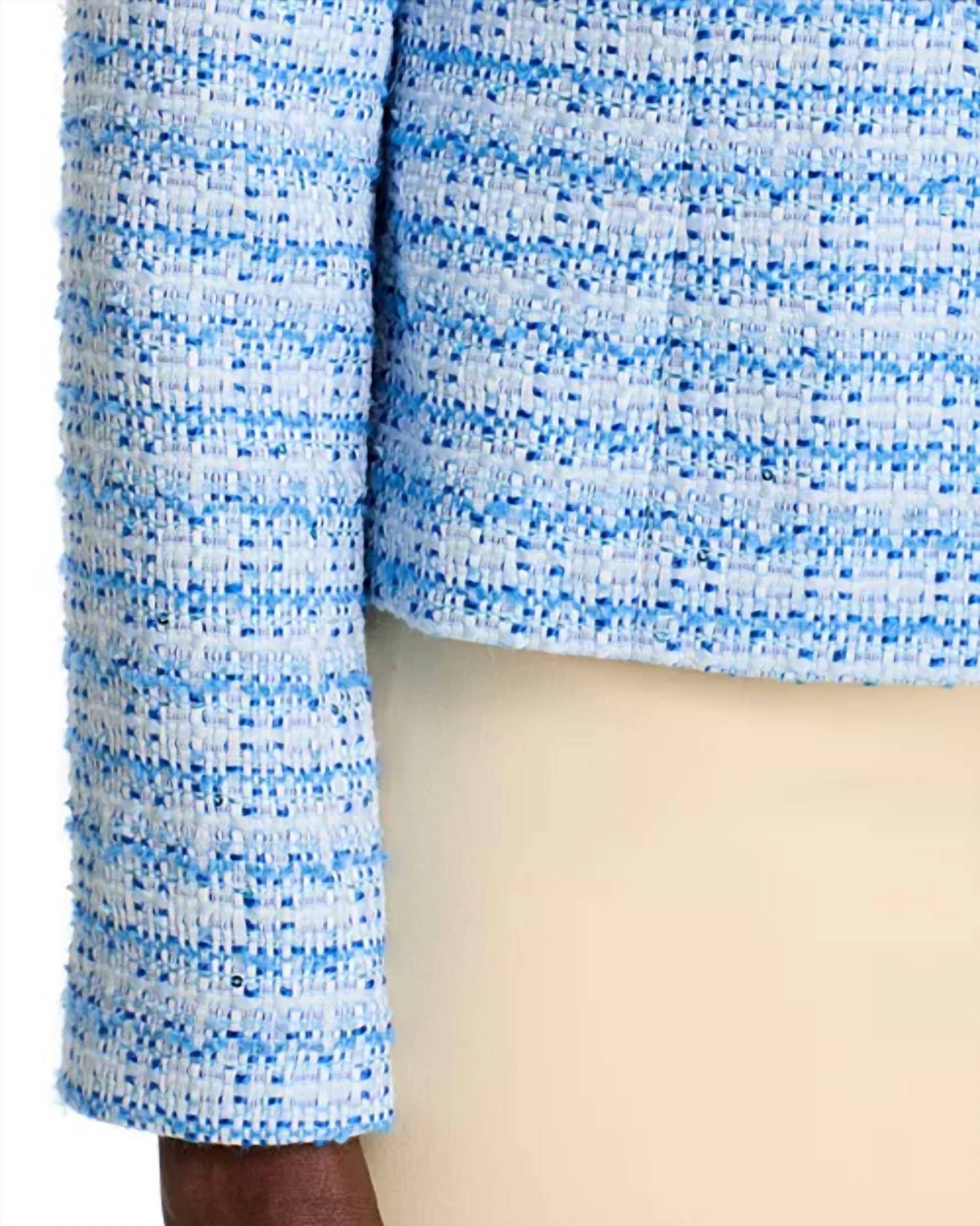 Tahari - Tweed Open Front Blazer