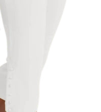 Frank Lyman Silky Jersey Knit Pull On Capris Pants in white - women's pants - detail view