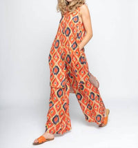 Baci - Painterly Diamond Palazzo Pants