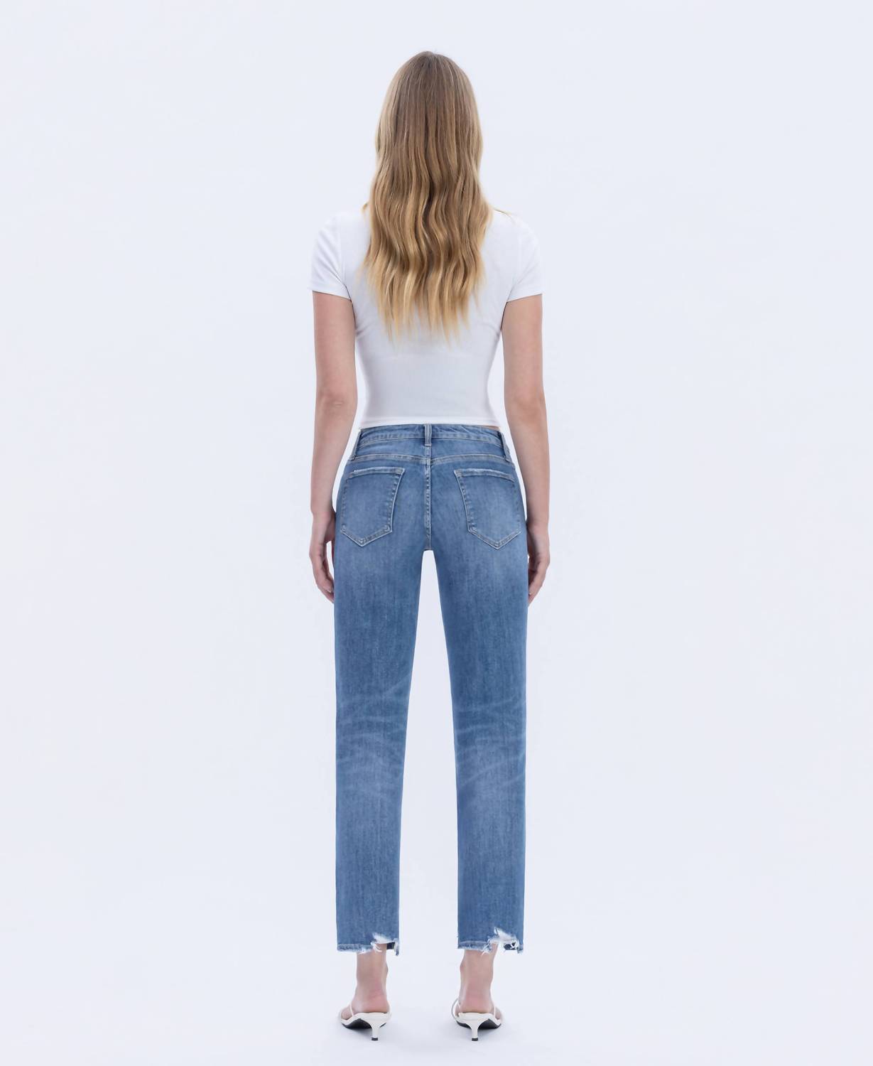 Lovervet - High Rise Boyfriend Distressed Jeans