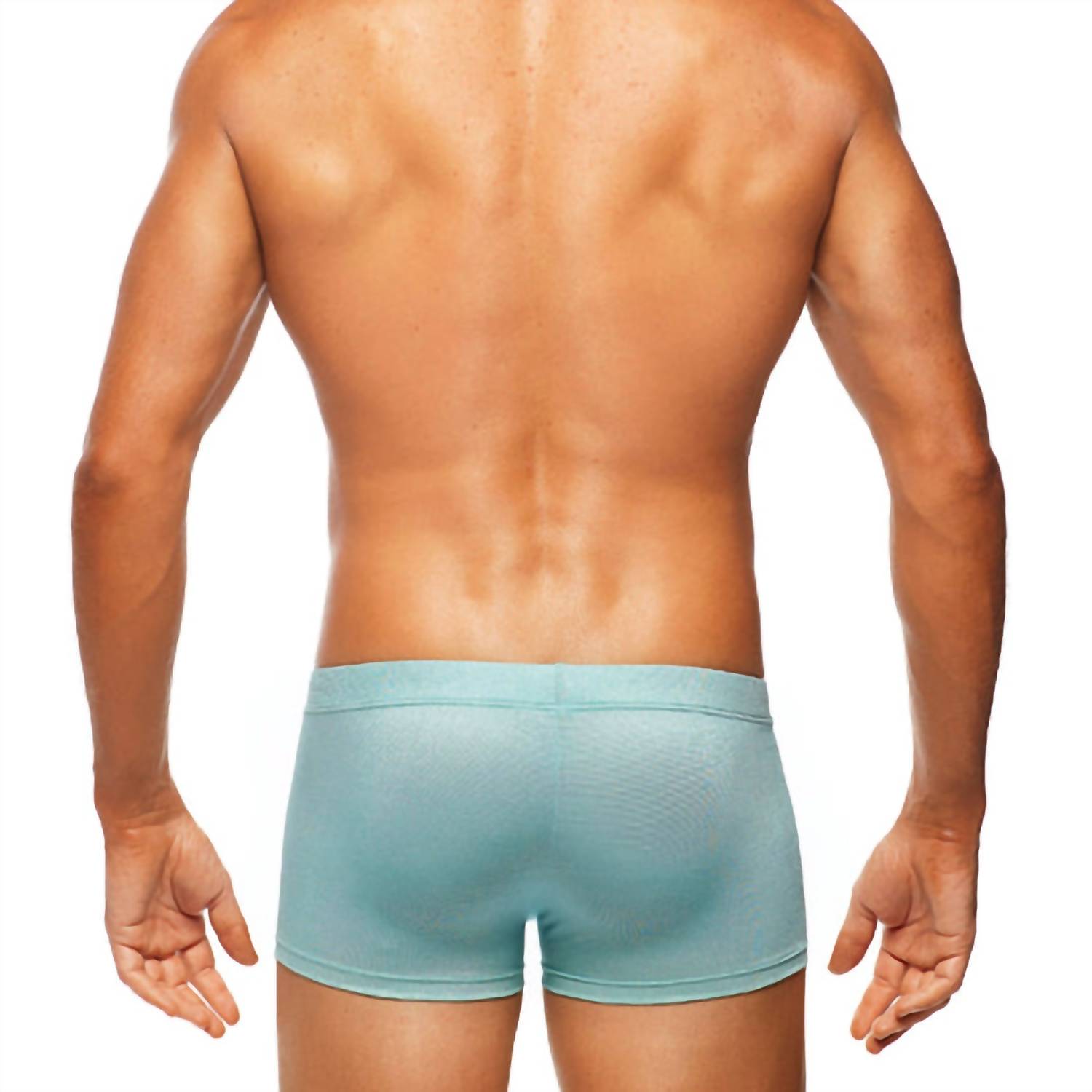 Tribe Barcelona Swim Trunk in mint - men's swimwear - detail view