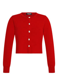 Solkissed Women's Tia Shell Cardigan Top in spicy - women's sweater