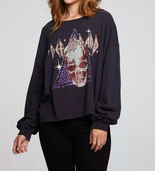 Chaser - Def Leppard Skull Long Sleeve Tee