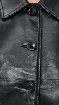 Citizens Of Humanity - Lola Cropped Leather Bomber Jacket