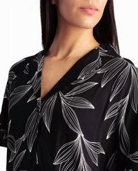 Nicole Miller - Woven Shirt And Short Two-Piece Sleepwear Set