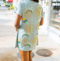 Queen Of Sparkles - Statue Of Liberty Icon Tee Dress