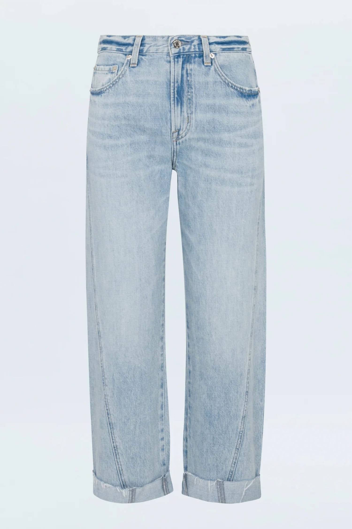 Pistola - Kacey Mid Rise Cuffed Boyfriend Jeans