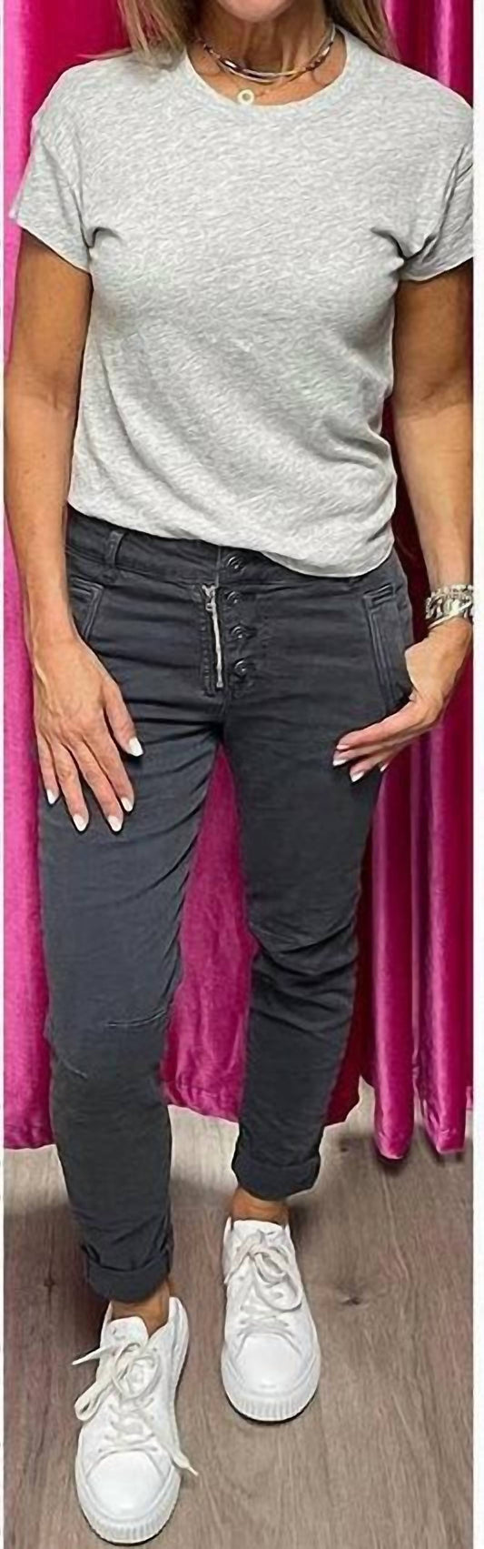 Femme Fatale - Four Button Signature Pant