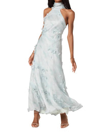Astr - Ashley Halter Neck Maxi Dress