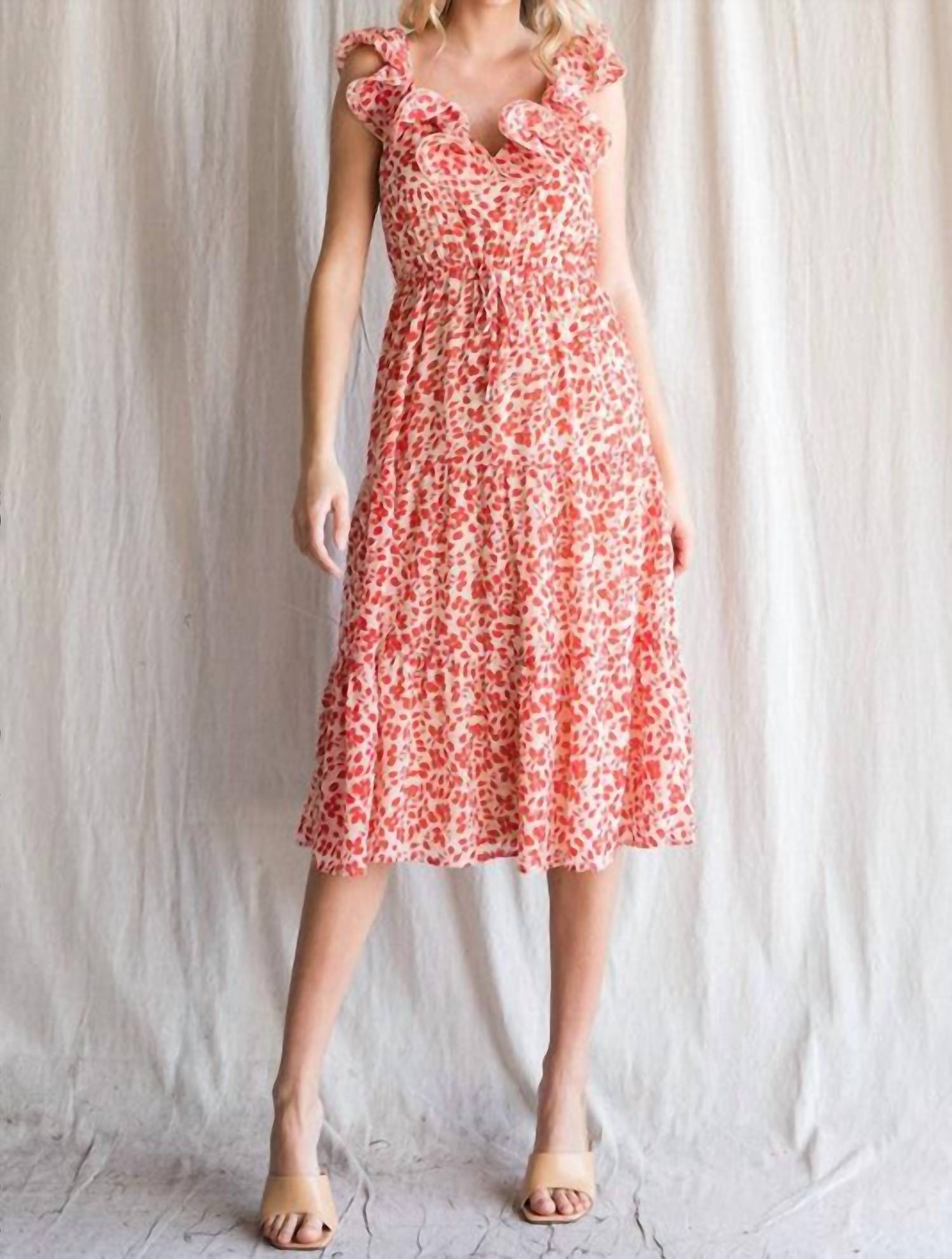 Jodifl - Scrunchie Shoulder Midi Dress