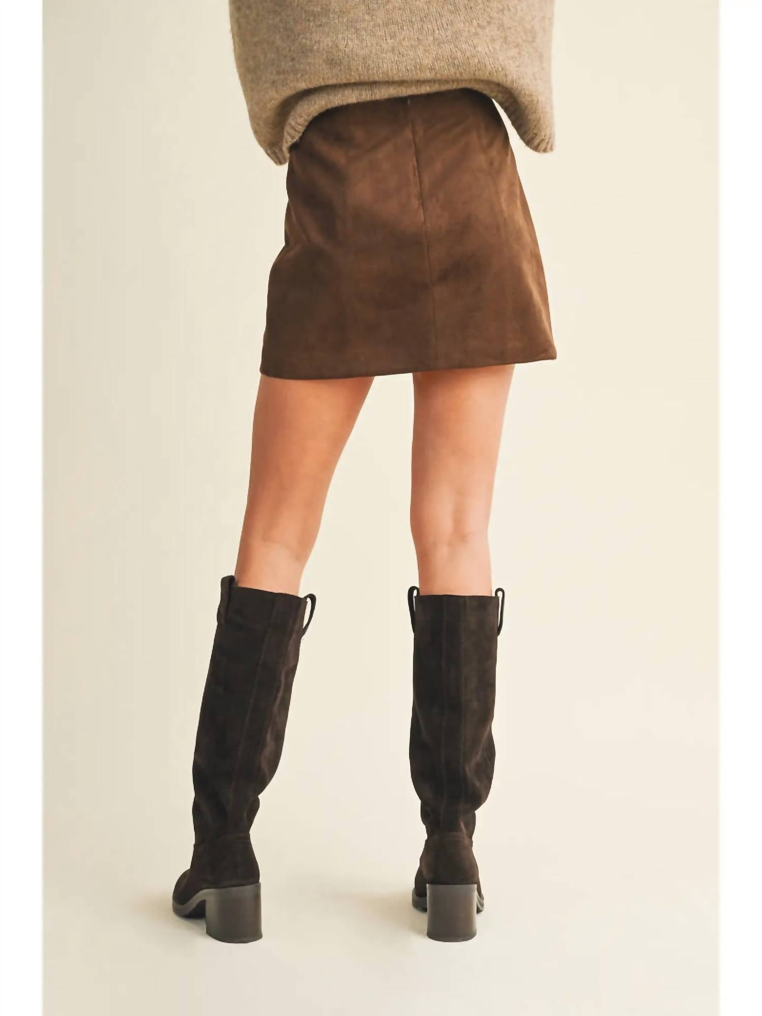Mustard Seed - Wildwood Suede Mini Skirt