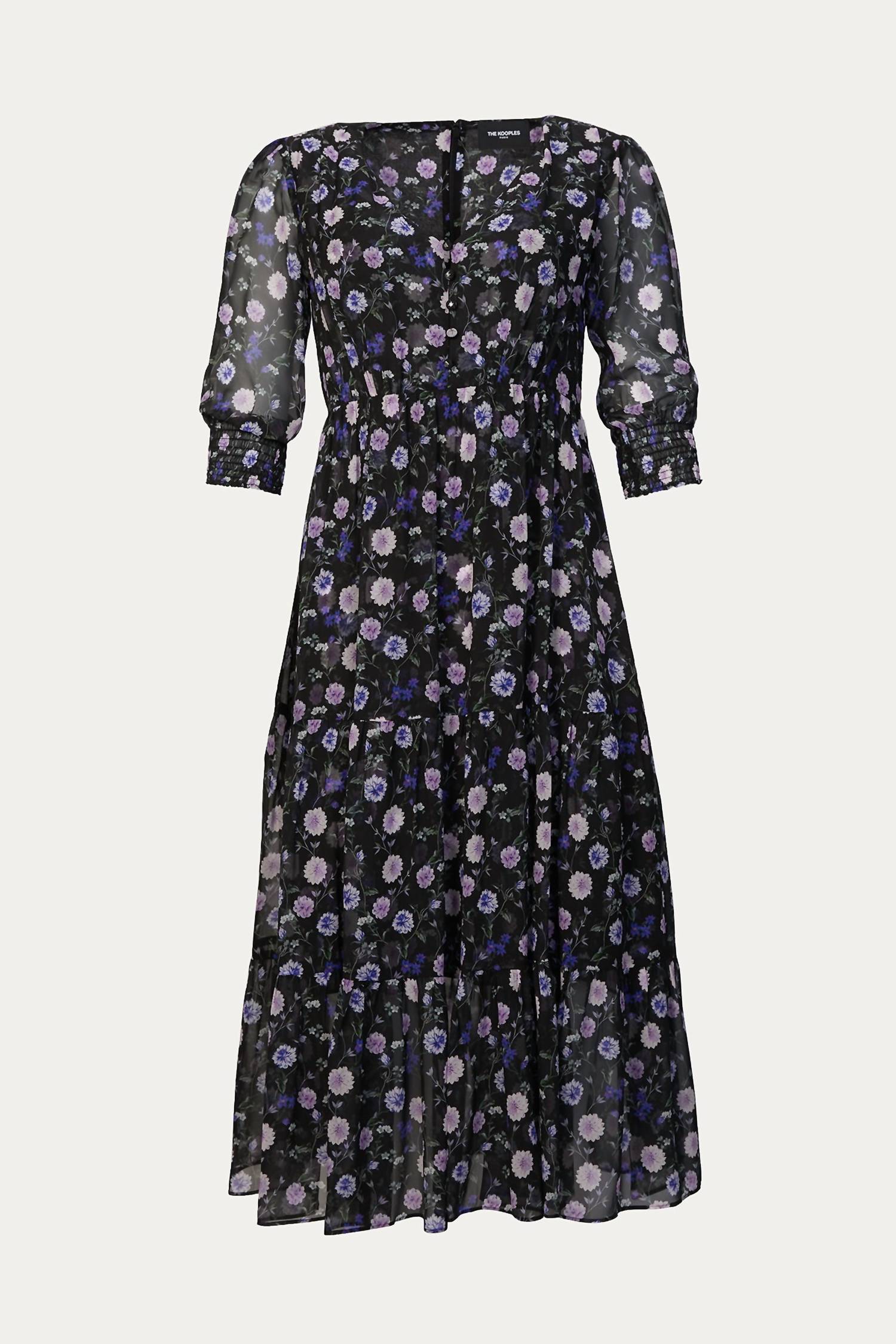 PRINTED MIDI DRESS
