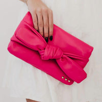 Pretty Simple - Billie Bow Convertible Clutch Crossbody Bag