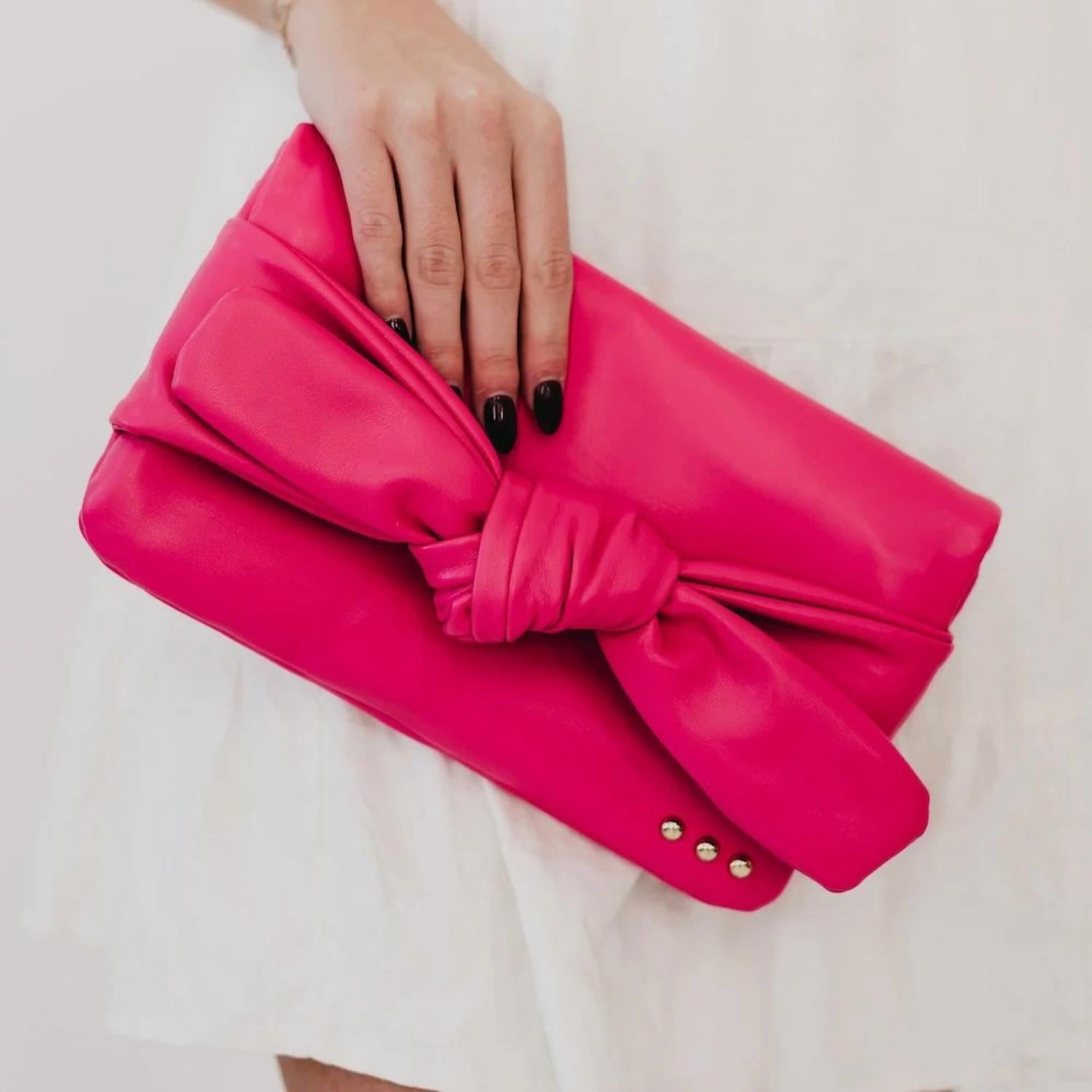 Pretty Simple - Billie Bow Convertible Clutch Crossbody Bag