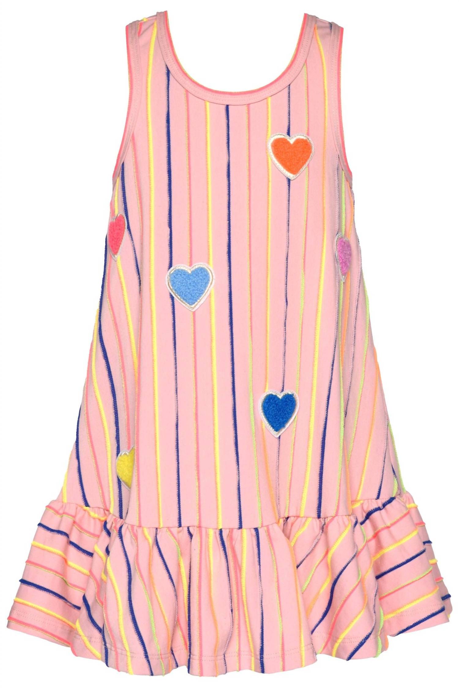 Baby Sara - Kid's Heart And Stripes Dress