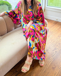 Karlie Boho Bloom Kaftan Maxi Dress in multi - women's dress - alternate view