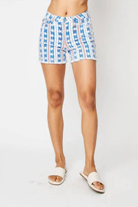 Judy Blue - Usa Fray Hem Shorts