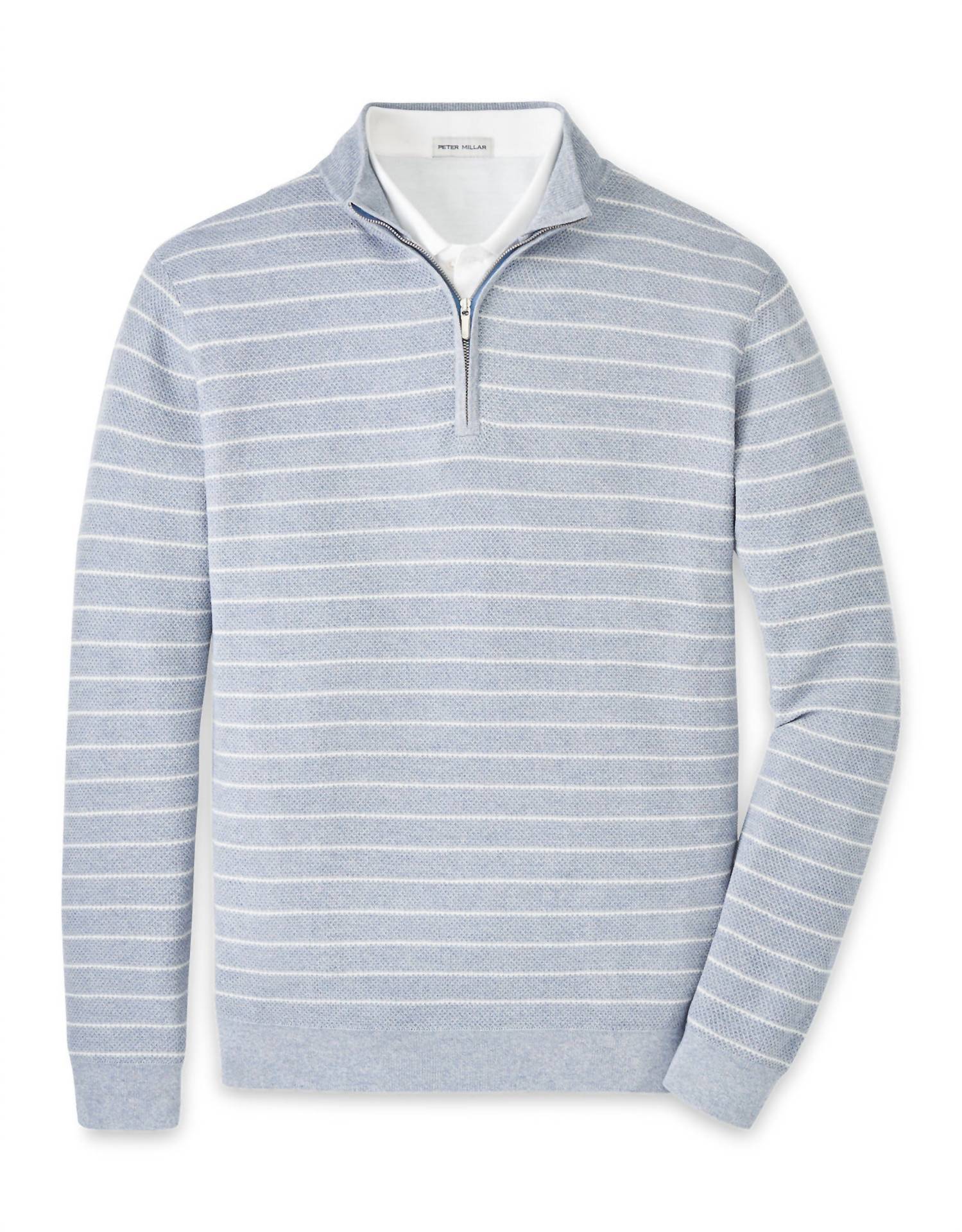 Peter Millar - South Bend Striped Quarter-zip Sweater