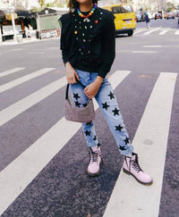 Lola + The Boys - Ruffle Rainbow Gem Shirt
