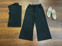 SEE AND BE SEEN Call My Jet Textured Pants in black - women's jeans - detail view
