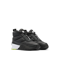 SOREL Women's Out N About Puffy Zip Shoe in black - women's shoe - detail view
