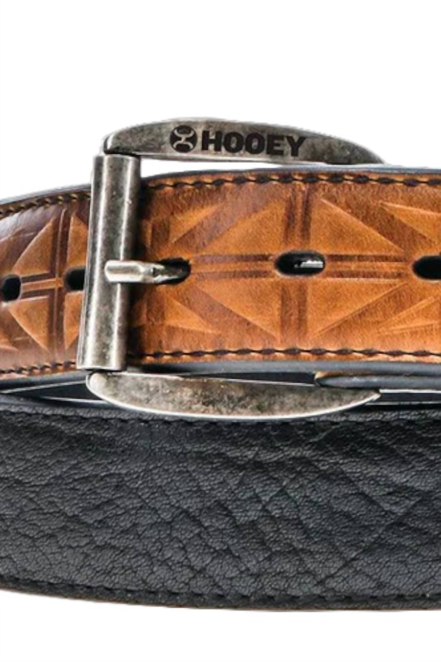 Hooey - Men's Hog Bullhide Leather Belt