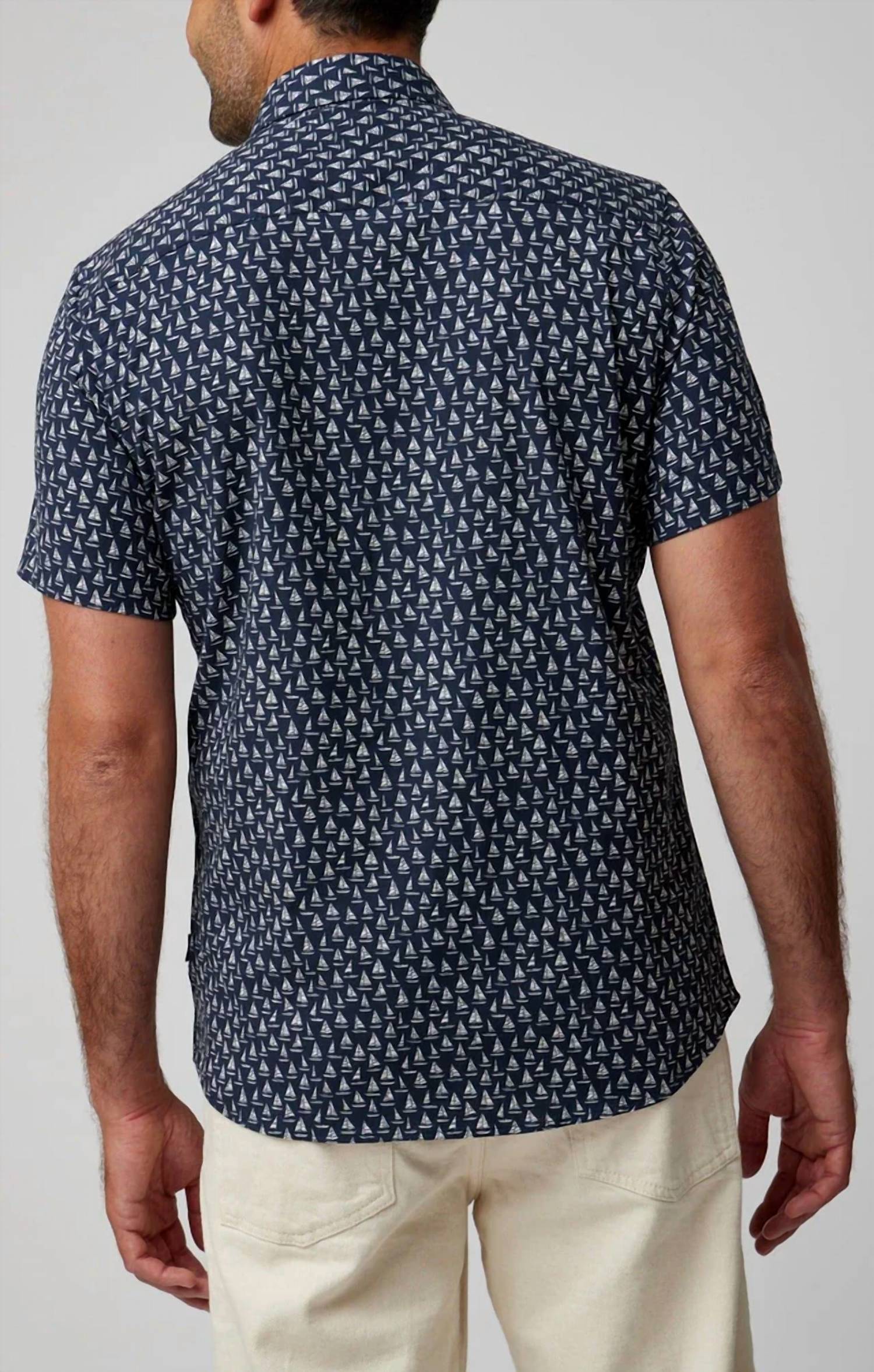 Stone Rose - Sailboats Short Sleeve Shirt