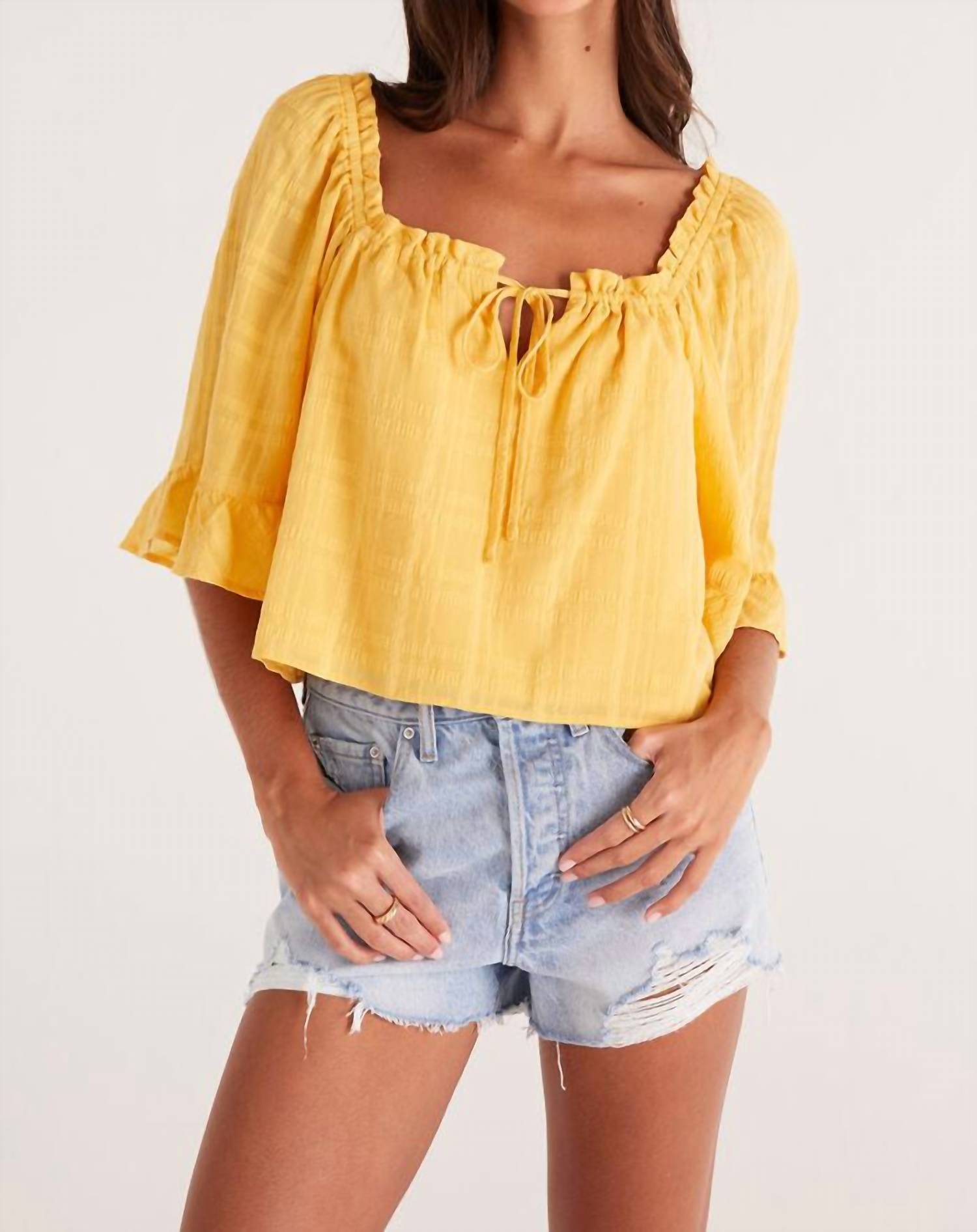 Z Supply - Gabriella Square Tie Neck Top