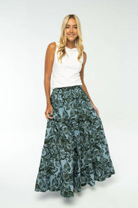 BRITON COURT Savannah Skirt in kelly green - women's skirt - alternate view