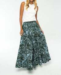 BRITON COURT Savannah Skirt in kelly green - women's skirt - detail view