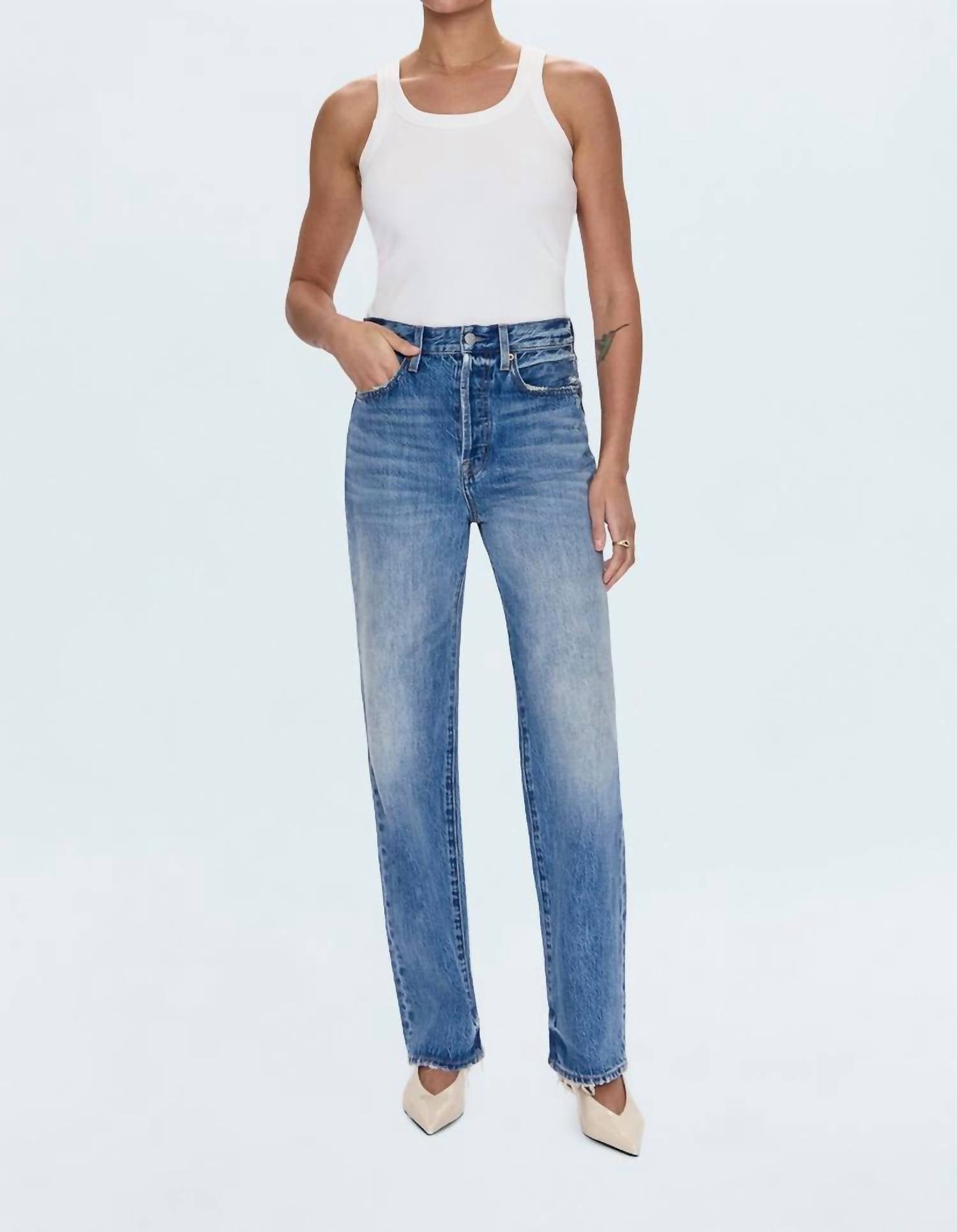 Pistola - Cassie Super High Rise Straight Leg Jeans