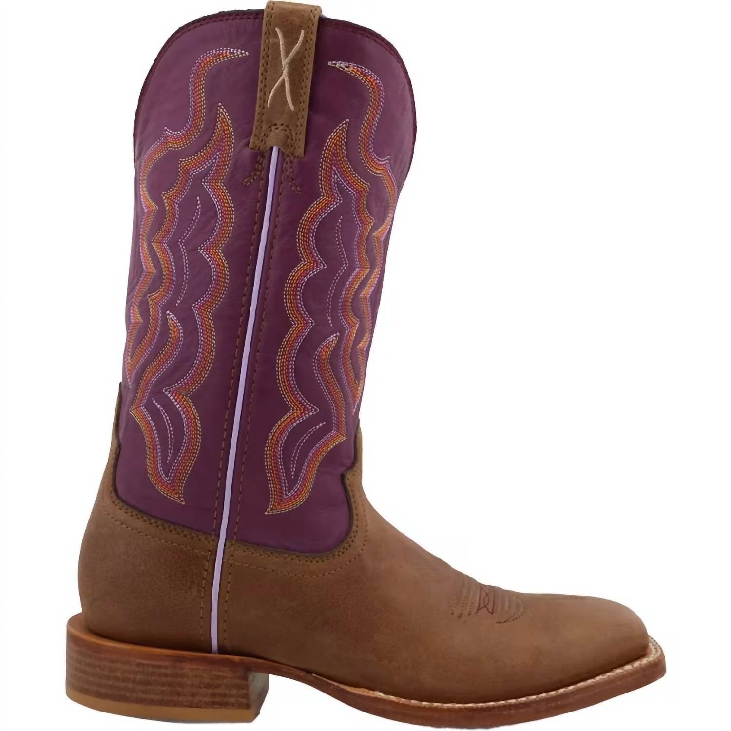 TWISTED X Women's Tech X Western Boot in ginger vintage violet - women's shoe