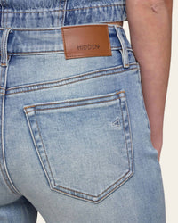 Hidden - Denim High Rise Cropped Cuffed Jeans