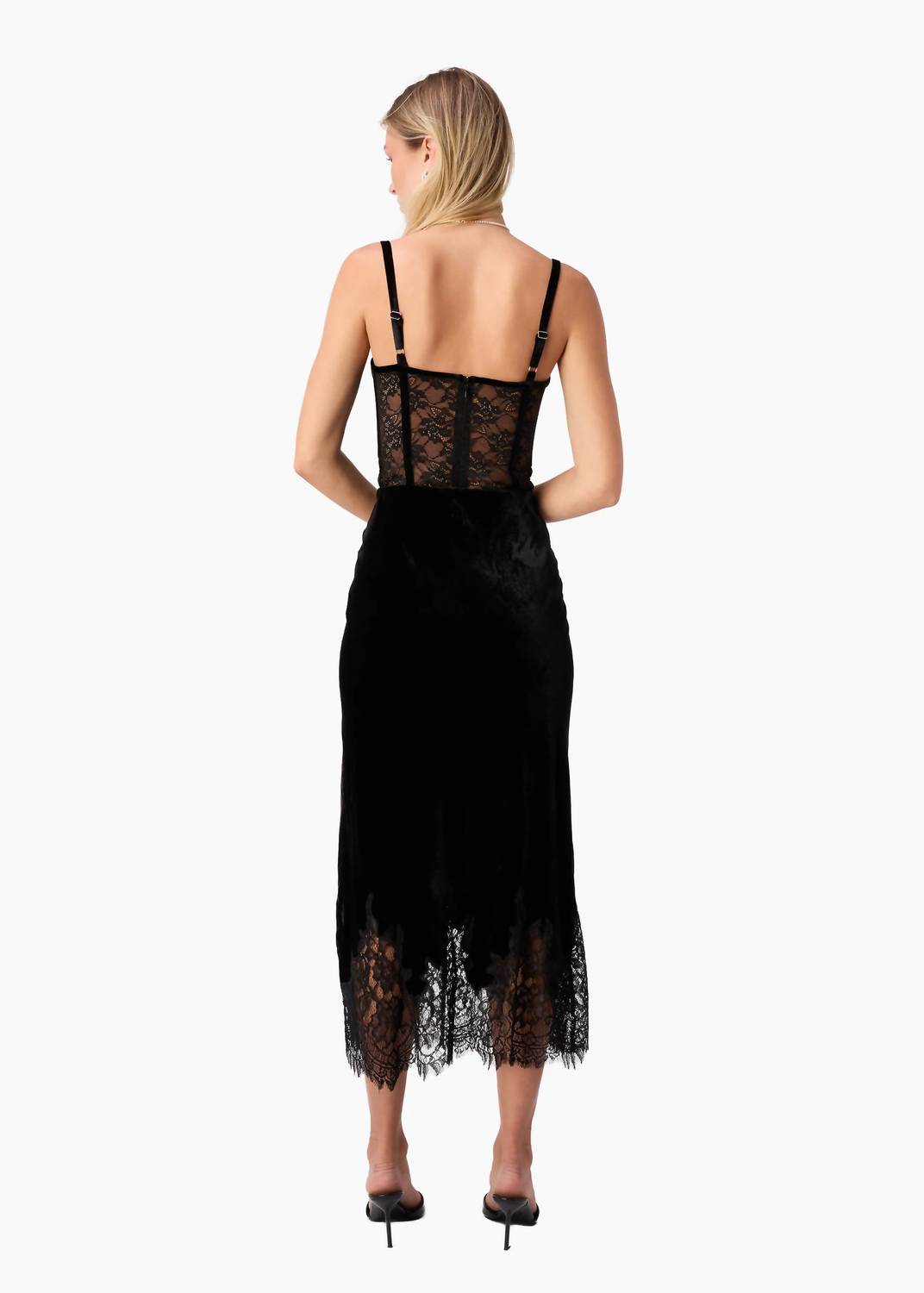 Cami Nyc - Valentyna Velvet Corset Bodysuit
