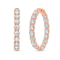 Diana M Jewels - Women's Round Lab-grown Diamond Stud Earrings (14.10 Tcw) - Signature