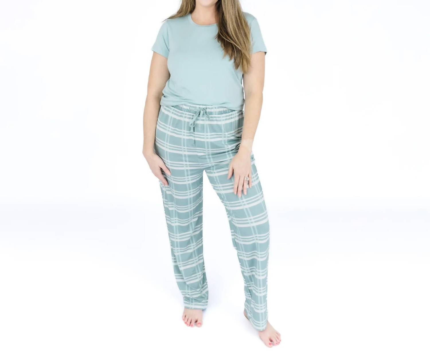 Emerson And Friends - Plaid Relaxed Bamboo Lounge Pajama Pants