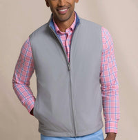 SOUTHERN TIDE Harbor Reversible Vest in steel - men's jacket