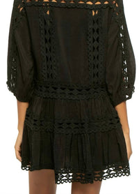 Elan - Crochet 3/4 Sleeve Dress