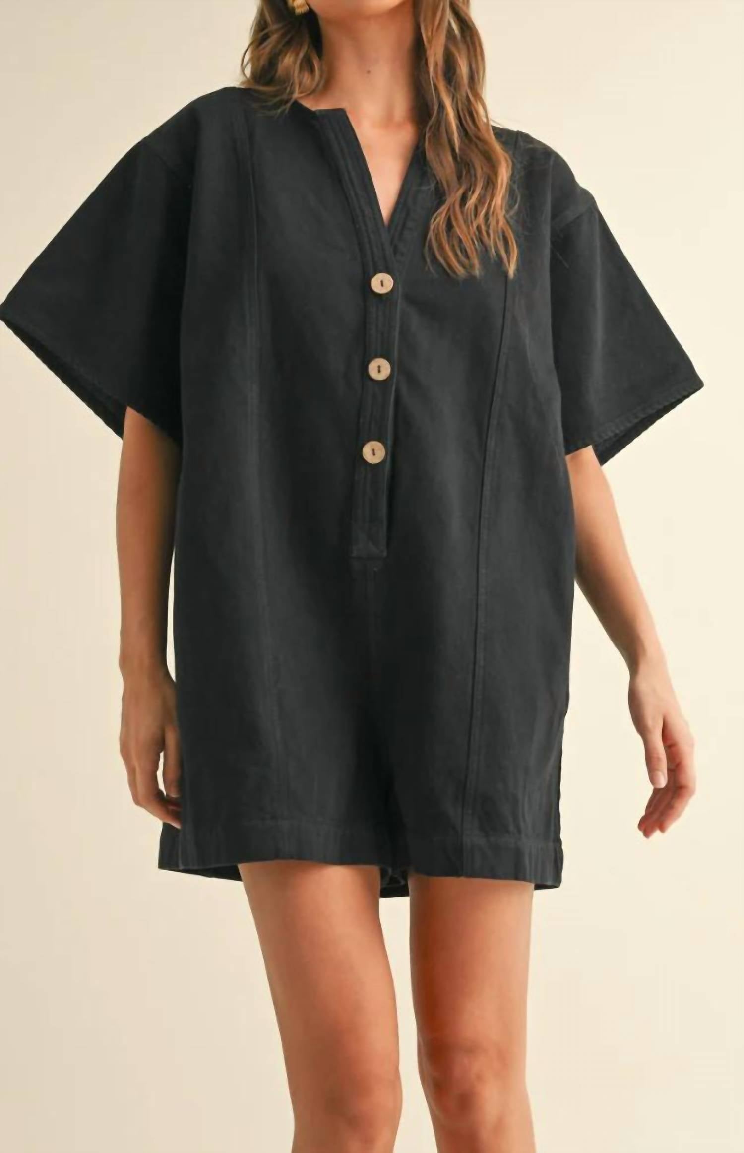 Miou Muse - Gracie Short Sleeve Romper