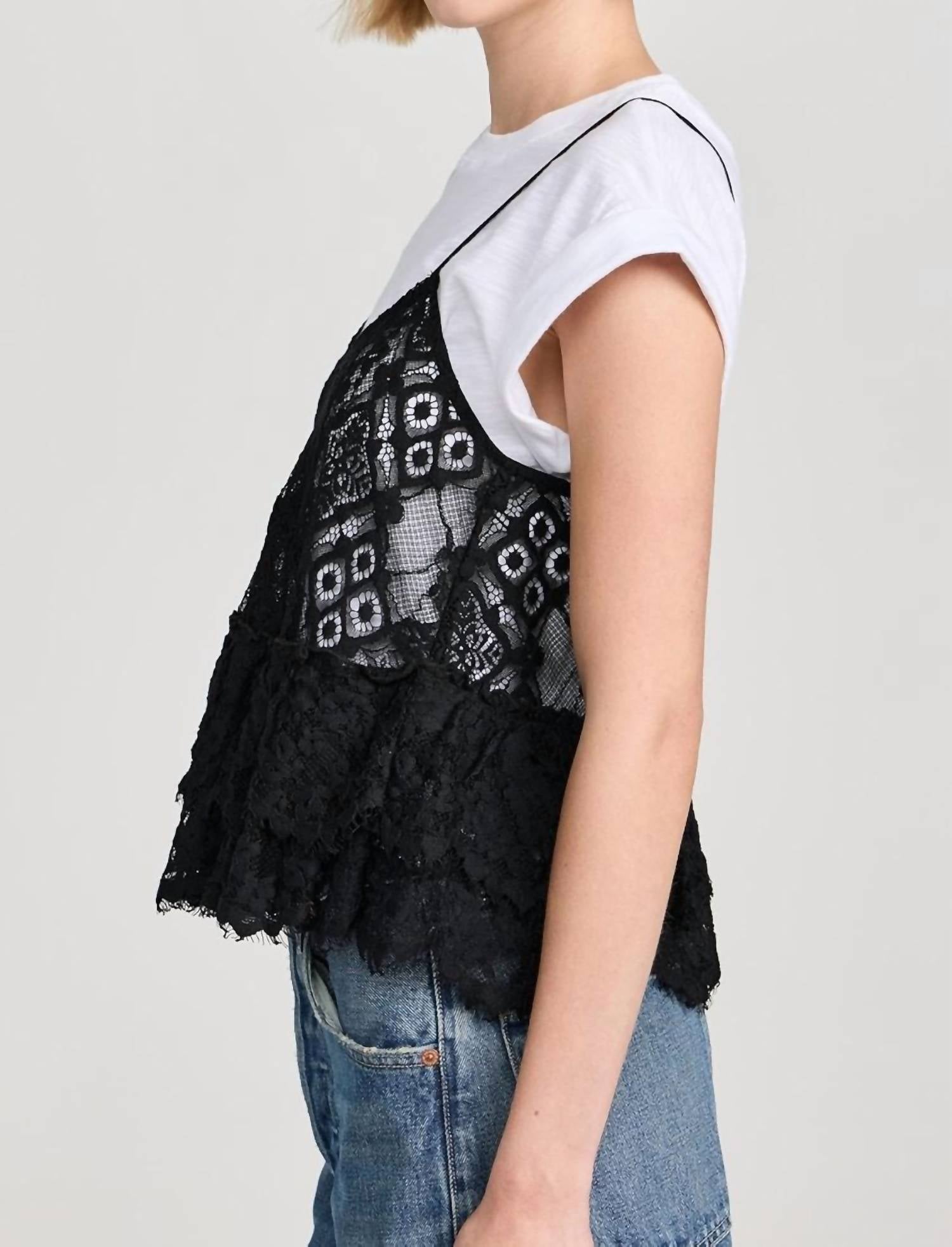 Cinq A Sept - Lace Samantha Top
