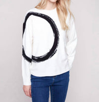 Charlie B - Placed Jacquard Crew Neck Sweater